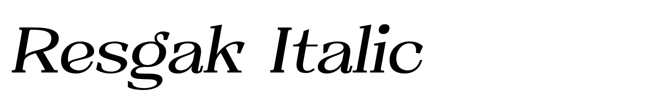 Resgak Italic